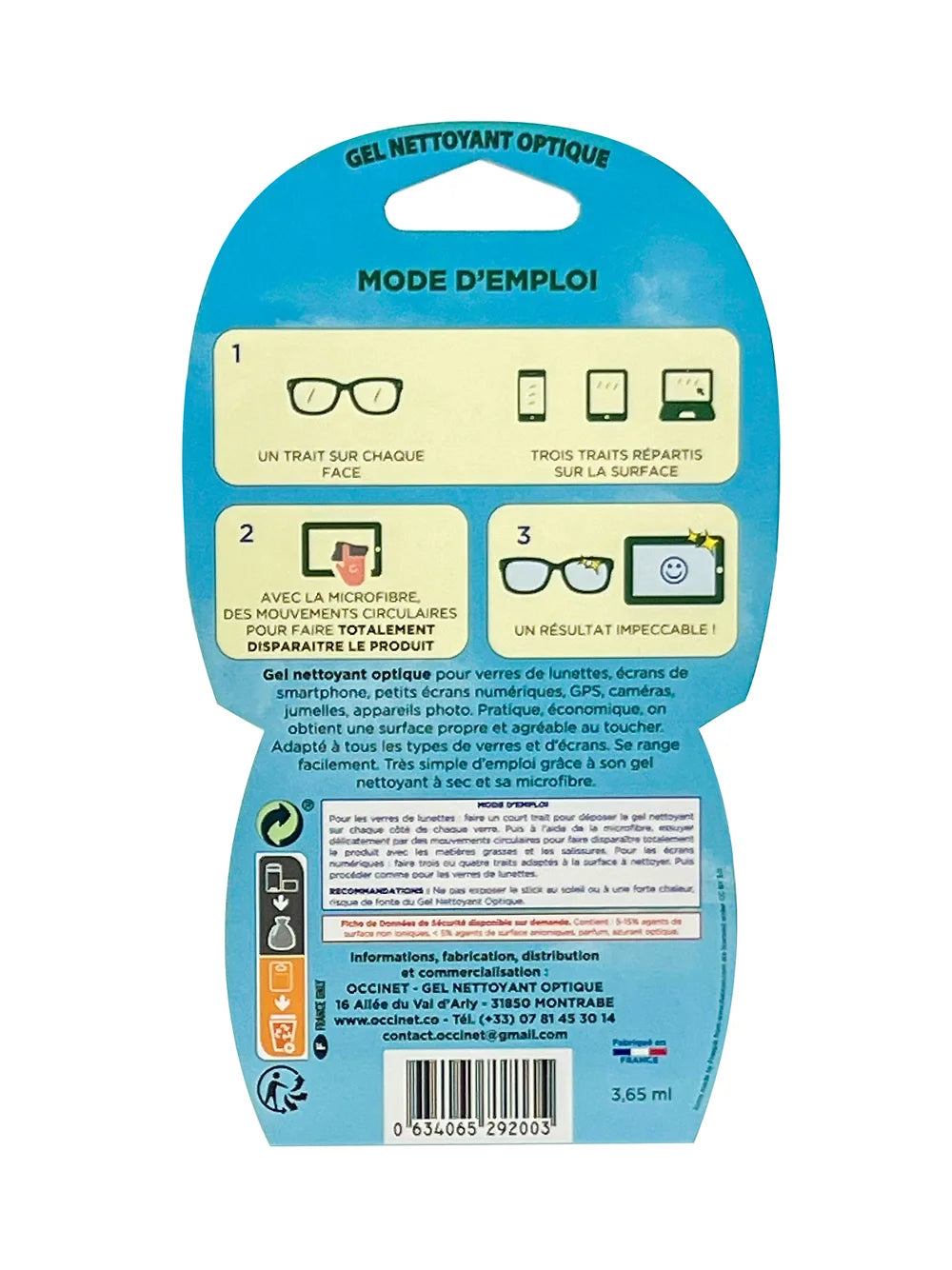 Glasses Cleaning Stick and Microfiber Cloth